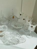Kristallen mix van glazen, potjes, enz.., Antiek en Kunst, Ophalen