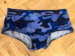 Slip de bain camouflage pour homme, Envoi, Taille 48/50 (M), Bleu, Slip de bain