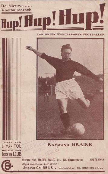 Raymond Braine – VOETBAL – Partituur - 1936 beschikbaar voor biedingen