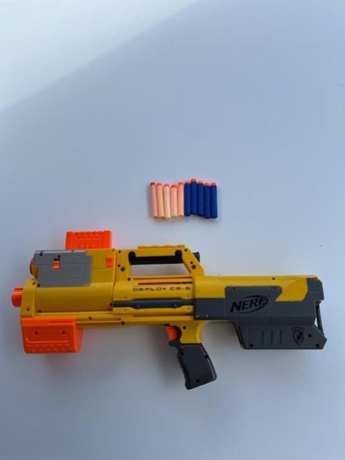 Nerf geweer Deploy CS-6 met 10 pijltjes, Kinderen en Baby's, Speelgoed | Buiten | Actiespeelgoed, Gebruikt, Ophalen