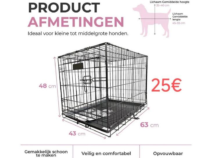 Hondenbench autobench puppy, Dieren en Toebehoren, Hondenbenches, Nieuw, Ophalen