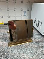 Antieke koperen spiegel, Antiek en Kunst, Antiek | Spiegels, Ophalen, Minder dan 50 cm