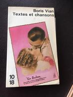 Boris Vian - Textes et chansons - René Julliard, Ophalen of Verzenden