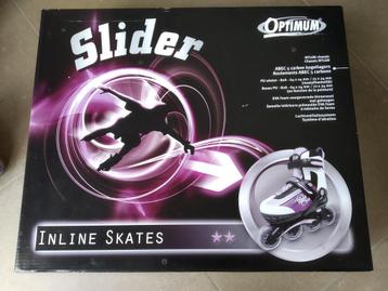 Optimum slider inline-skates maat 33-36 roos-paars beschikbaar voor biedingen