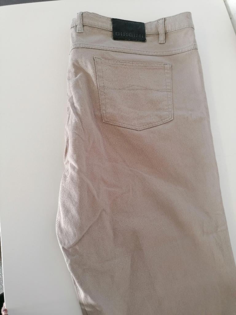 Mooie kwaliteitsvolle broek - beige - Jeansmaat 52, Ophalen, W36 - W38 (confectie 52/54), Overige kleuren, Gedragen