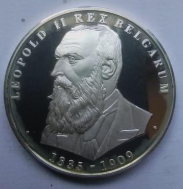 medaille leopold II rex bulgarum - 99,9%zilver - in etui  beschikbaar voor biedingen