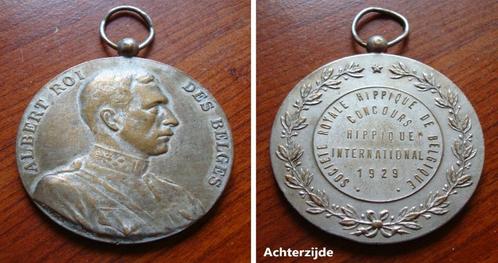 Medaille Sociètè Royale Hippique Belge 1929, Postzegels en Munten, Penningen en Medailles, Brons, Verzenden