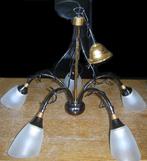 Hanglamp / luchter - zwart- met 5 lampen (Massive), Huis en Inrichting, Ophalen, Gebruikt