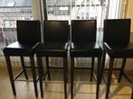 4x lederen Keuken / Barkrukken, Huis en Inrichting, Ophalen, Gebruikt, 90 cm of meer, 4 krukken