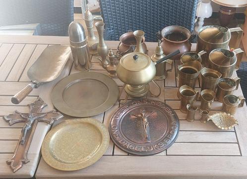 Lot diverse koperen objecten - +- 8kg, Antiek en Kunst, Antiek | Brons en Koper, Koper, Ophalen of Verzenden