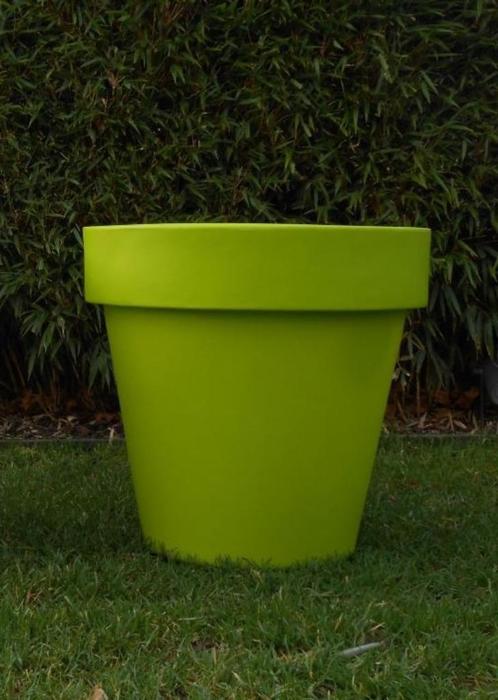 Bloempot kunststof groen / promotie, Tuin en Terras, Bloempotten, Nieuw, Kunststof, Binnen, Balkon, Tuin, 40 tot 70 cm, 40 cm of meer