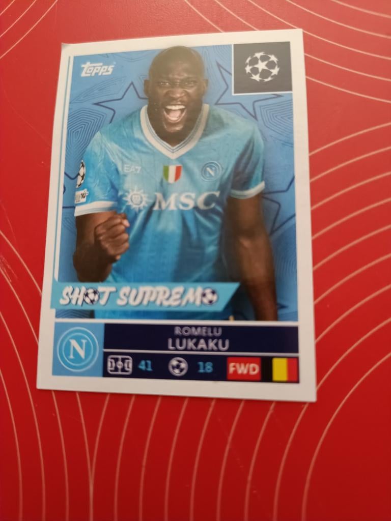 Lukaku Napoli 2025/26 TOPPS Champions League, Enlèvement ou Envoi