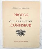 Propos de O.L. Barenton Confiseur 1954 Detoeuf - 1 2500 ex., Antiquités & Art, Antiquités | Livres & Manuscrits, Enlèvement ou Envoi