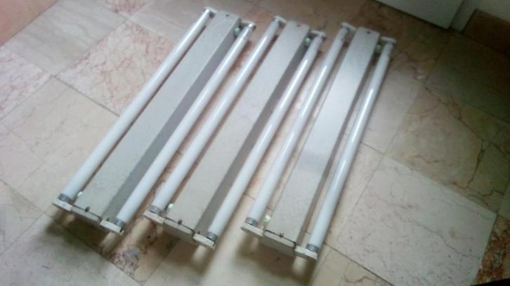Tubes néons et armatures, Huis en Inrichting, Lampen | Plafondlampen, Gebruikt, Metaal, Ophalen