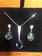 Mooie set Swarovski met diepblauwe stenen, Collections, Swarovski, Enlèvement, Comme neuf
