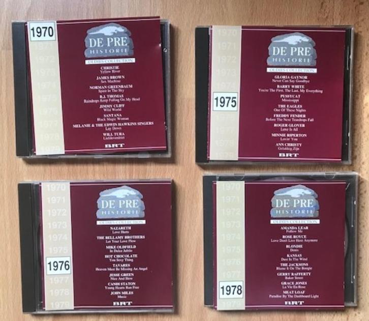 4 CD's DE PRE HISTORIE 1970, 1975, 1976 en 1978, Cd's en Dvd's, Cd's | Verzamelalbums, Gebruikt, Pop, Ophalen of Verzenden
