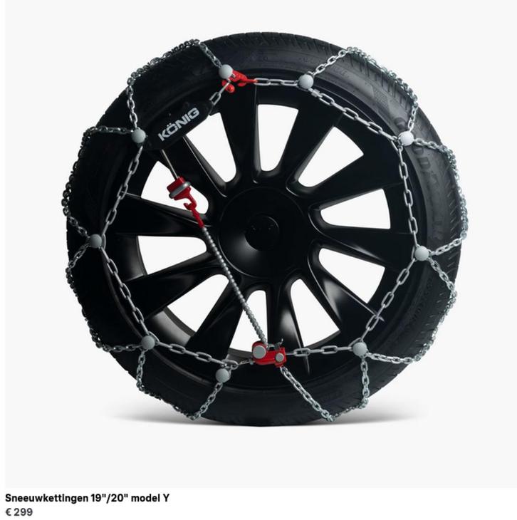 Nieuwe Tesla 19"/20" sneeuwkettingen factuur op eigen naam, Auto diversen, Sneeuwkettingen, Nieuw, Ophalen of Verzenden