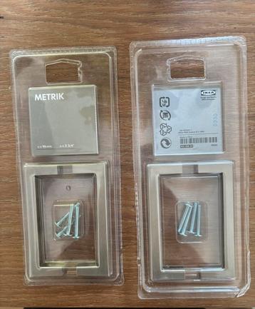 Armoire à poignée chromée Ikea Metrik, Enlèvement ou Envoi, Neuf, Chrome, Loquet ou Poignée