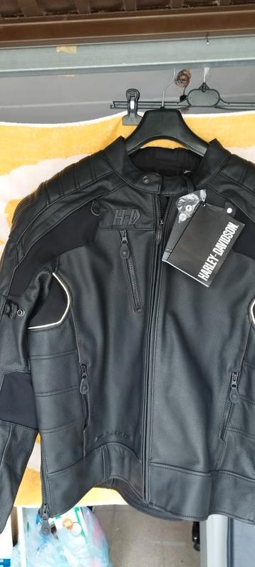 NIEUW Harley Davidson lederen motojacket met bescherming  beschikbaar voor biedingen