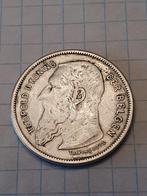 2 frank zilver leopold 2 brede baard 1909 VL, Zilver, Ophalen of Verzenden, Losse munt, Zilver