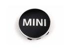 Mini naaf embleem logo zwart chrome 56 mm nieuw 36136857149, Auto-onderdelen, -, -, Nieuw, Ophalen of Verzenden