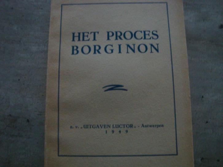 HET PROCES BORGINON, Livres, Politique & Société, Utilisé, Enlèvement ou Envoi