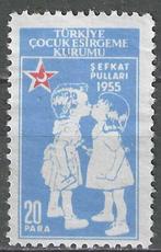Turkije 1955 - Yvert 186BF - Bienfaissance - Blauw (ST), Postzegels en Munten, Postzegels | Europa | Overig, Verzenden