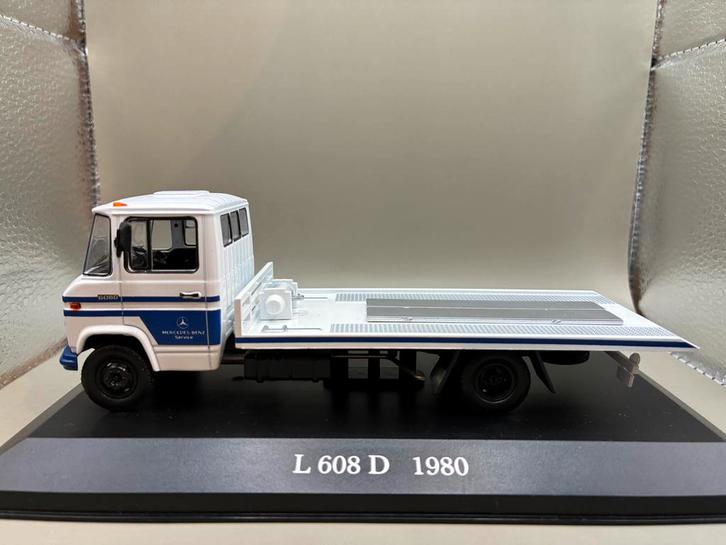 Mercedes-Benz L608D (Type T2) servicewagen 1980 - Ixo, Hobby en Vrije tijd, Modelauto's | 1:43, Nieuw, Auto, Overige merken, Ophalen of Verzenden