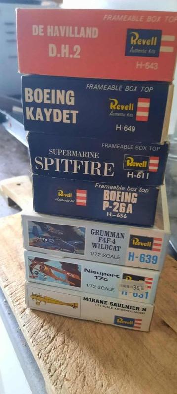 1/72 lot oude revell kit vliegtuigen  beschikbaar voor biedingen