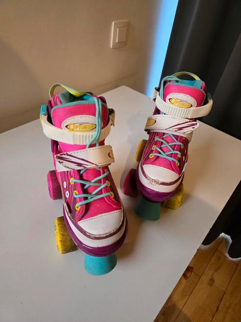 Optimum Roller - Patins Quad réglables rose taille 28-31, Kinderen en Baby's, Speelgoed | Buiten | Rolschaatsen, Zo goed als nieuw