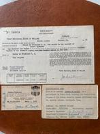 Oud document uit USA cheque van 1954, Ophalen of Verzenden