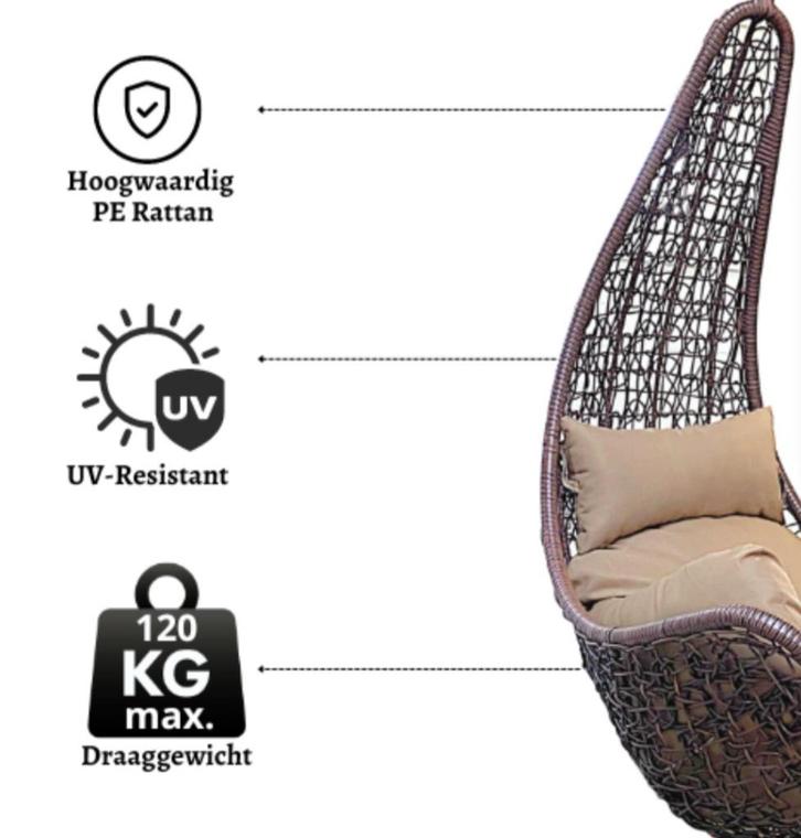 Hangende eierstoel zonder zwaartekracht, Huis en Inrichting, Fauteuils, Zo goed als nieuw, Ophalen