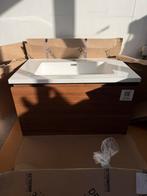 Badkamermeubel detremmerie walnut 80cm nieuw, Ophalen, Nieuw, 50 tot 100 cm, Wastafelkast