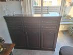 Bar met glazenrek (evt. met barkrukken), Huis en Inrichting, Ophalen, Gebruikt, Inclusief barstoelen
