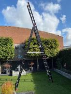 Altrex 3x14 Professionele Reform- / Schuifladder, Doe-het-zelf en Bouw, Ladders en Trappen, Ophalen, Gebruikt, Ladder, 4 meter of meer