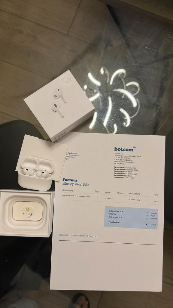 AirPods Pro 3 d'Apple, Télécoms, Téléphonie mobile | Écouteurs, Neuf, Intra-auriculaires (In-Ear), Bluetooth, Enlèvement ou Envoi