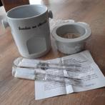 Chocolade mini fondue ,visschotel en 20 delige servies, Ophalen, Nieuw, Bord(en)