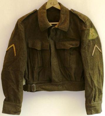 Jas Uniform VT, M37 Battledress, MvO, maat: 50, KL, 1958.(2) beschikbaar voor biedingen