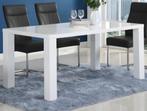 Tafel hoogglans wit, Huis en Inrichting, Tafels | Eettafels, Ophalen, Gebruikt, Modern/ tijdloos, 50 tot 100 cm