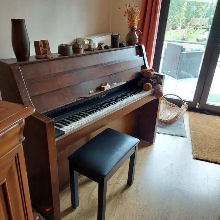 PIANO GUNTHER, Muziek en Instrumenten, Piano's, Gebruikt, Piano, Bruin, Ophalen