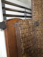 Rotan bed 160 cm met lattenbodems, Huis en Inrichting, Slaapkamer | Bedden, Ophalen, Gebruikt, Bruin, Rotan stijl