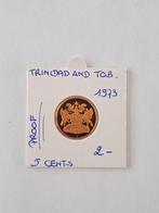 Trinidad and tobago 5 cents 1973 (PROOFgeres NS.), Timbres & Monnaies, Monnaies | Afrique, Enlèvement ou Envoi