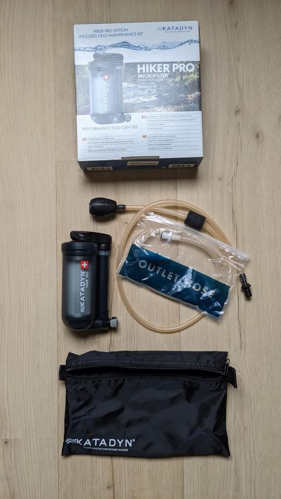 Katadyn Hiker Pro waterfilter, Caravans en Kamperen, Kampeeraccessoires, Zo goed als nieuw, Ophalen of Verzenden