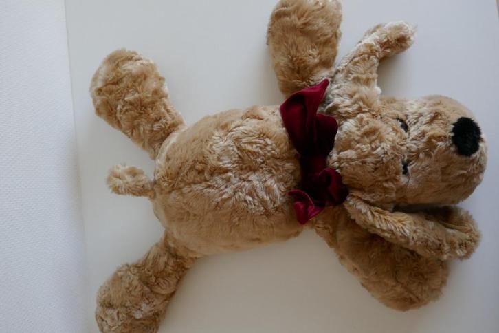 Knuffel hond (bruin), Kinderen en Baby's, Speelgoed | Knuffels en Pluche, Zo goed als nieuw, Hond, Ophalen of Verzenden