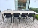 Houten buitentafel, Tuin en Terras, Ophalen, Gebruikt, Rechthoekig, Hout