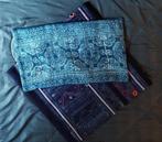 Artisanale Batik Indigo Hmong kussenhoezen uit het noorden, Ophalen of Verzenden, Nieuw, Blauw, Vierkant