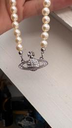 Vivienne Westwood Zilver parel ketting, Handtassen en Accessoires, Met kristal, Nieuw, Ophalen of Verzenden, Zilver