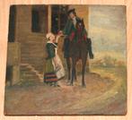 Schilderij olie op paneel - antiek - niet gesigneerd, Enlèvement ou Envoi