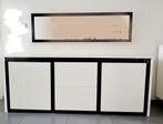 Dressoir en spiegel (Italiaans design), Huis en Inrichting, Kasten | Dressoirs, Gebruikt, Italiaans, modern, Ophalen