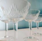 Champagneglazen in kristal, stukprijs, Antiek en Kunst, Antiek | Glaswerk en Kristal, Ophalen of Verzenden
